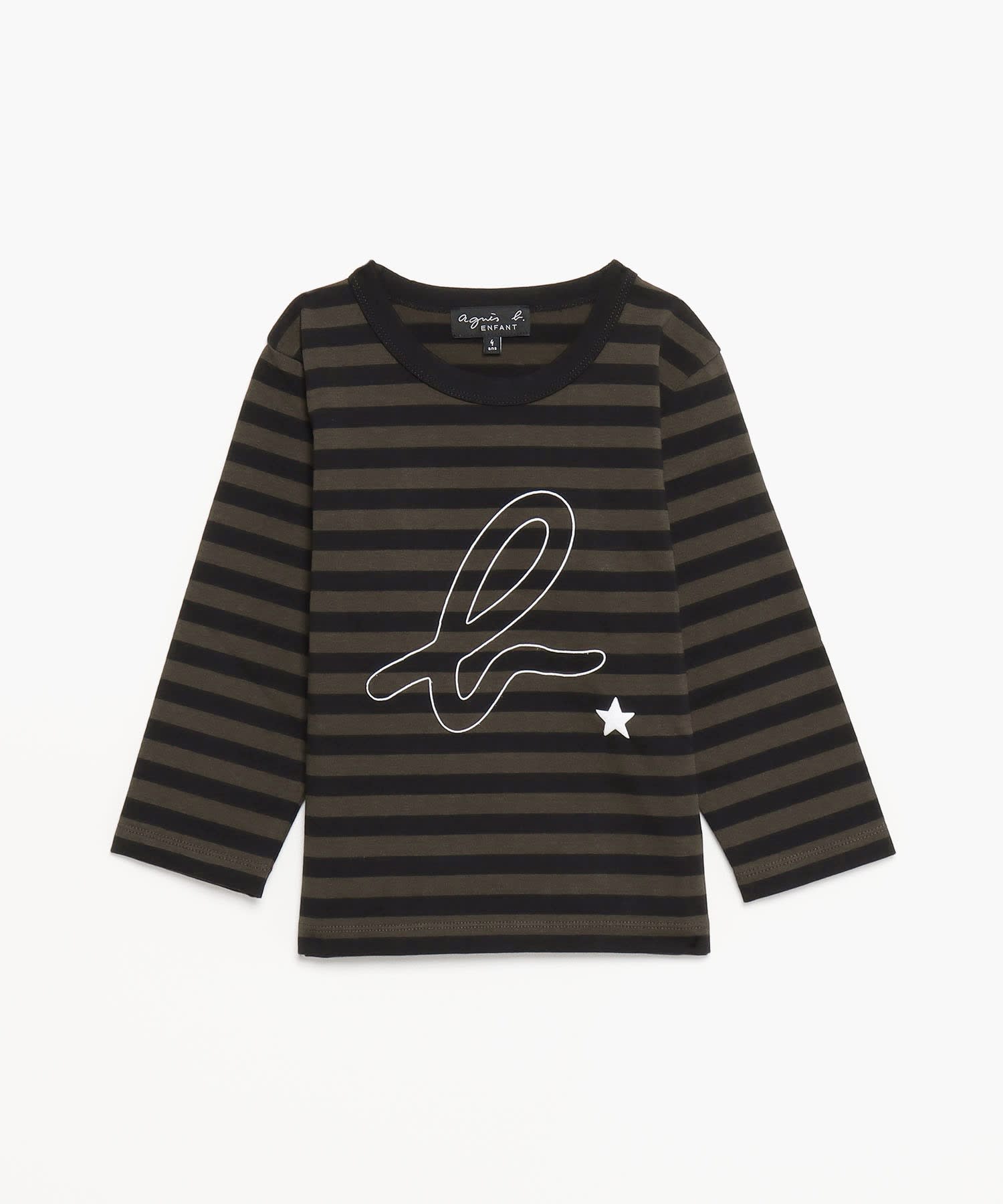 SDH0 E TS キッズ ボーダーb.ロゴTシャツ