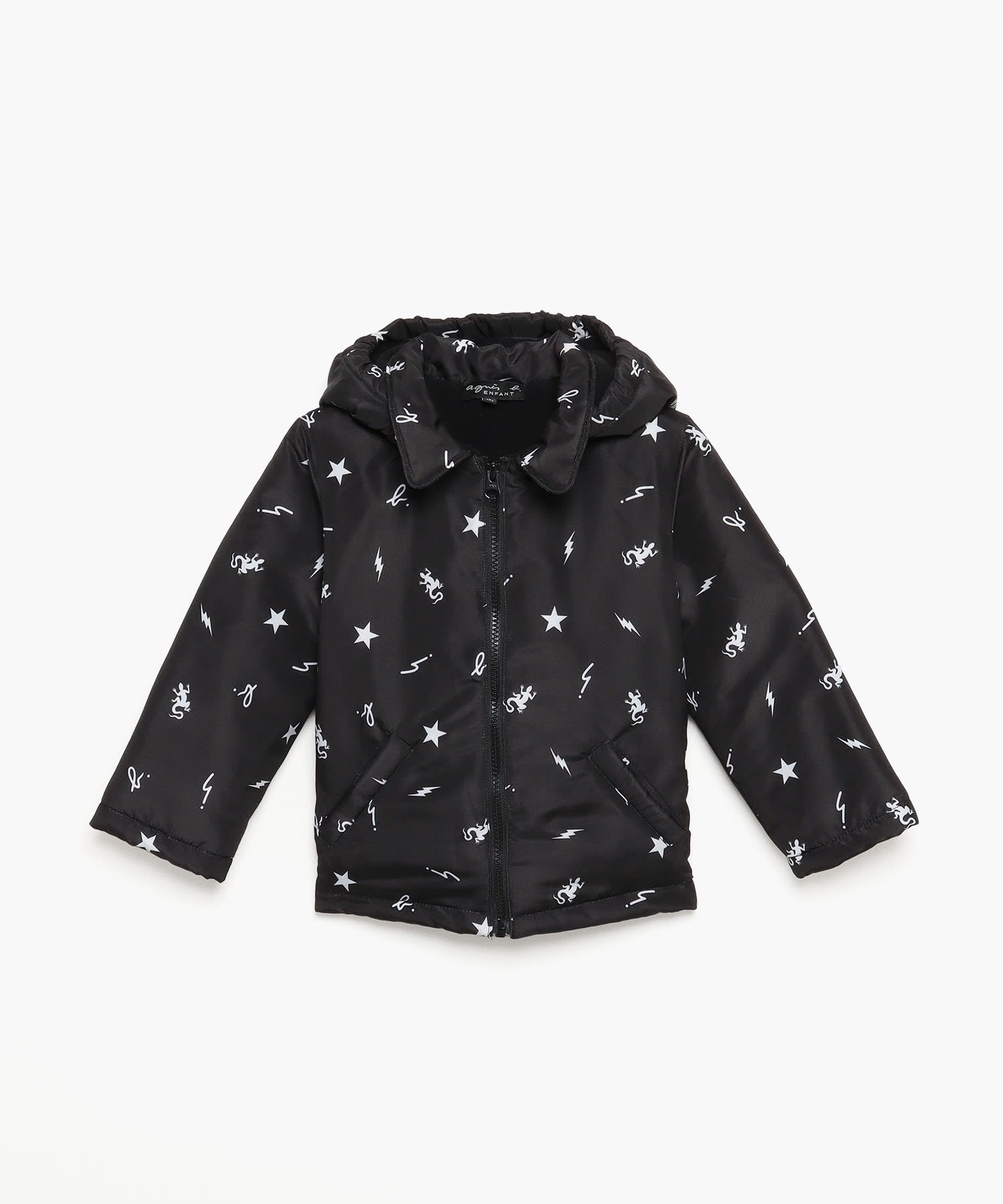 ICQ2 E BLOUSON キッズ アイコンプリントジップブルゾン