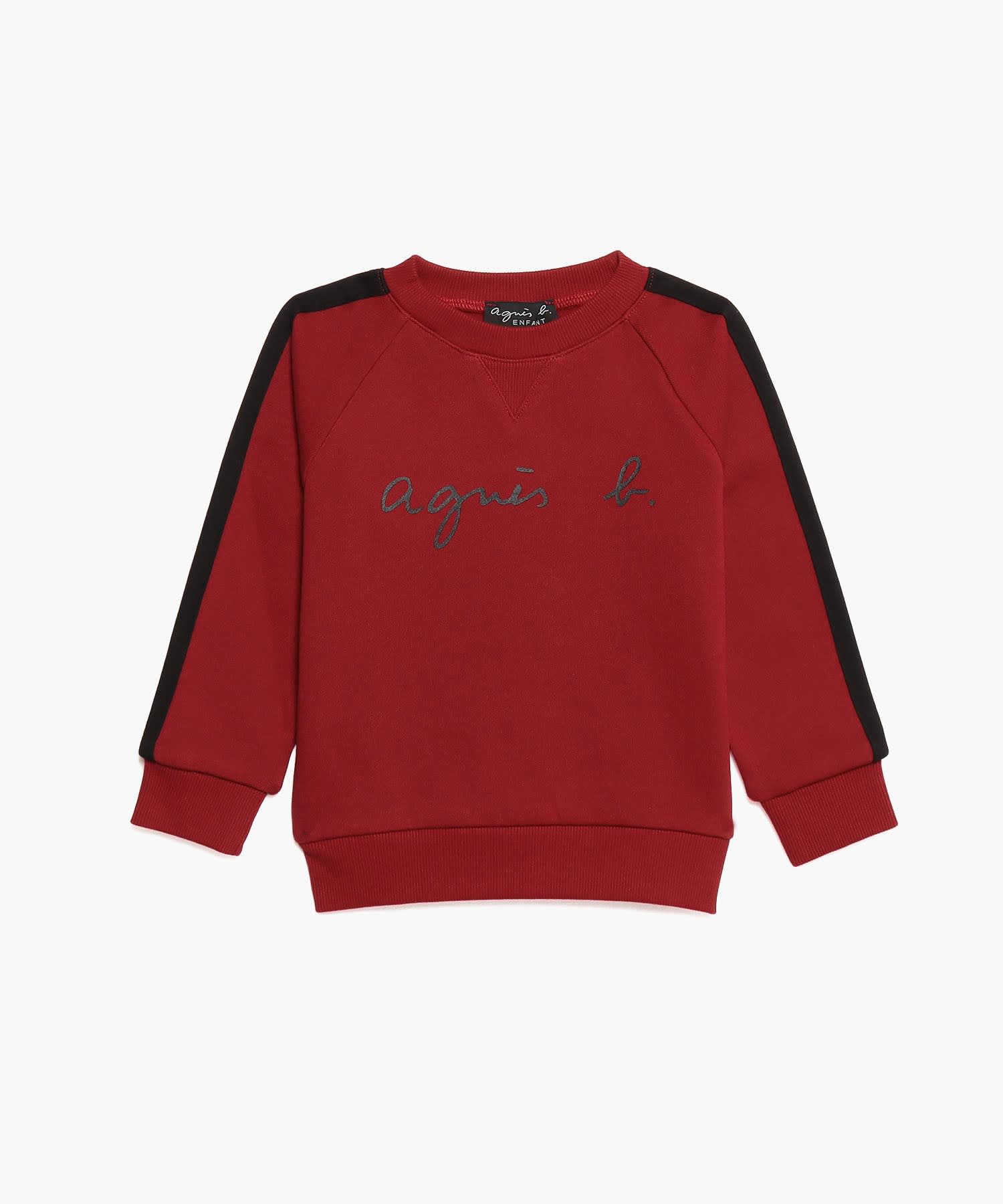S137 E SWEAT キッズ ロゴスウェット