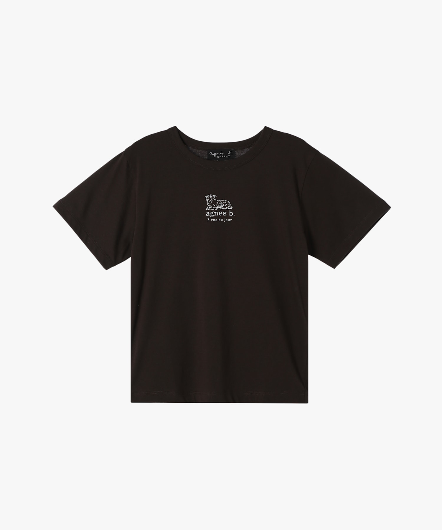 キッズ ロゴ コットン 半袖 Tシャツ Agneau