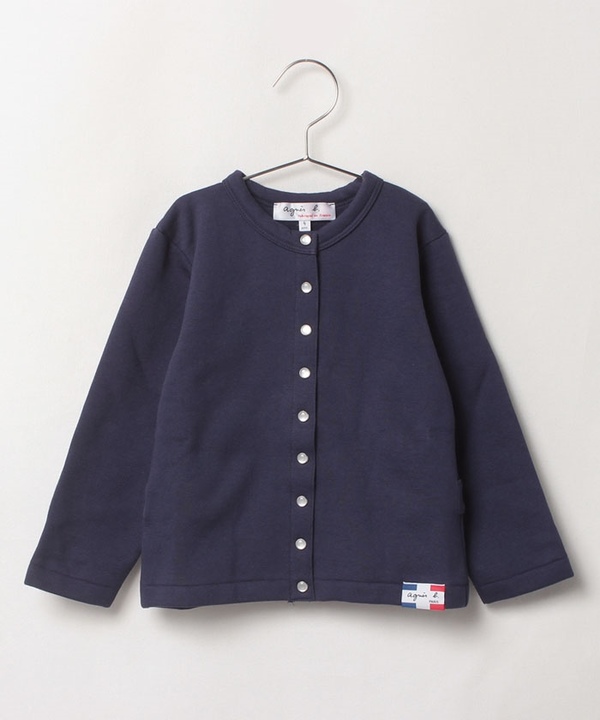 M001 E CARDIGAN キッズ カーディガンプレッション ｜agnès b. ENFANT 