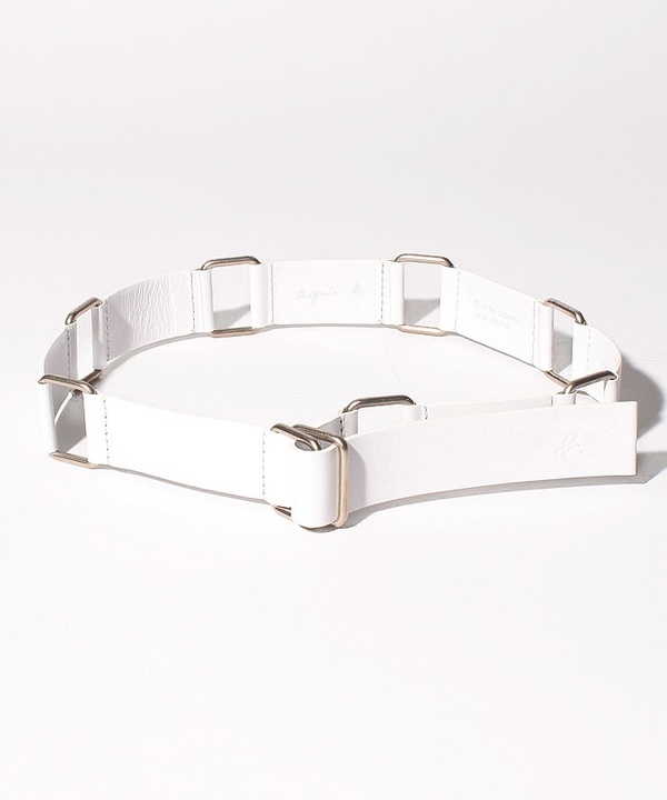 【Outlet】 CU01 CEINTURE レザー&メタルチェーンベルト