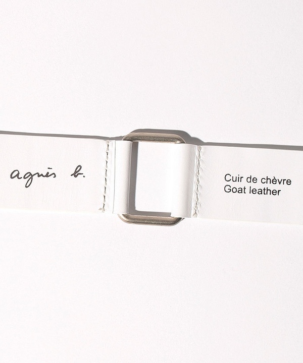 【Outlet】 CU01 CEINTURE レザー&メタルチェーンベルト