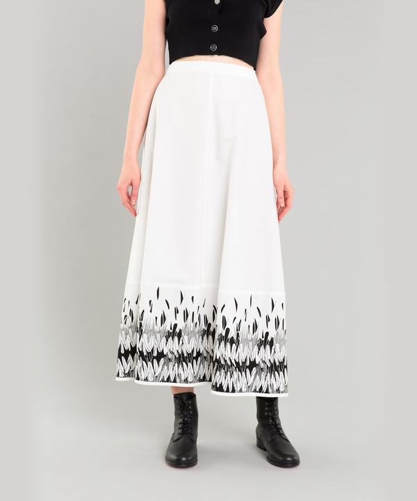 【Outlet】 ICL9 JUPE フェザープリントスカート