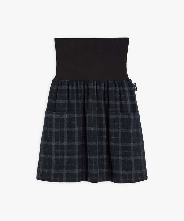 【Outlet】CAF8 JUPE  チェック柄ウールミニスカート