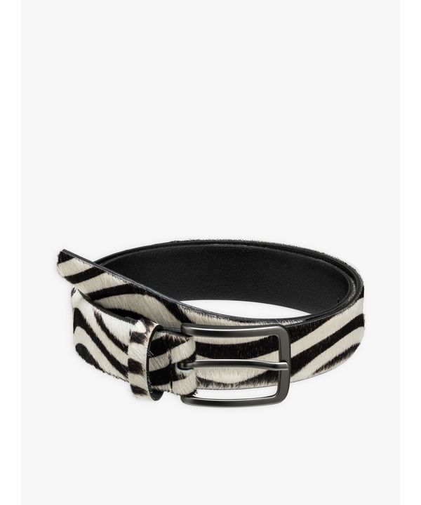 【Outlet】AB20 CEINTURE ゼブラ柄ベルト