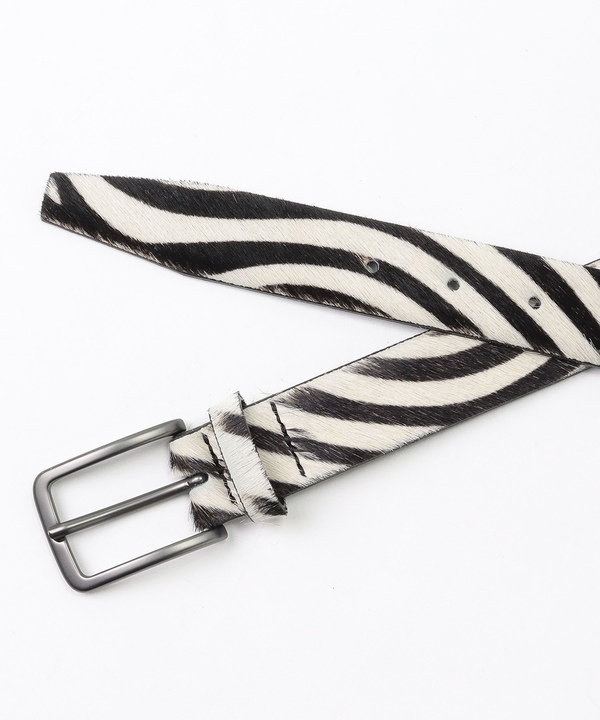 【Outlet】AB20 CEINTURE ゼブラ柄ベルト