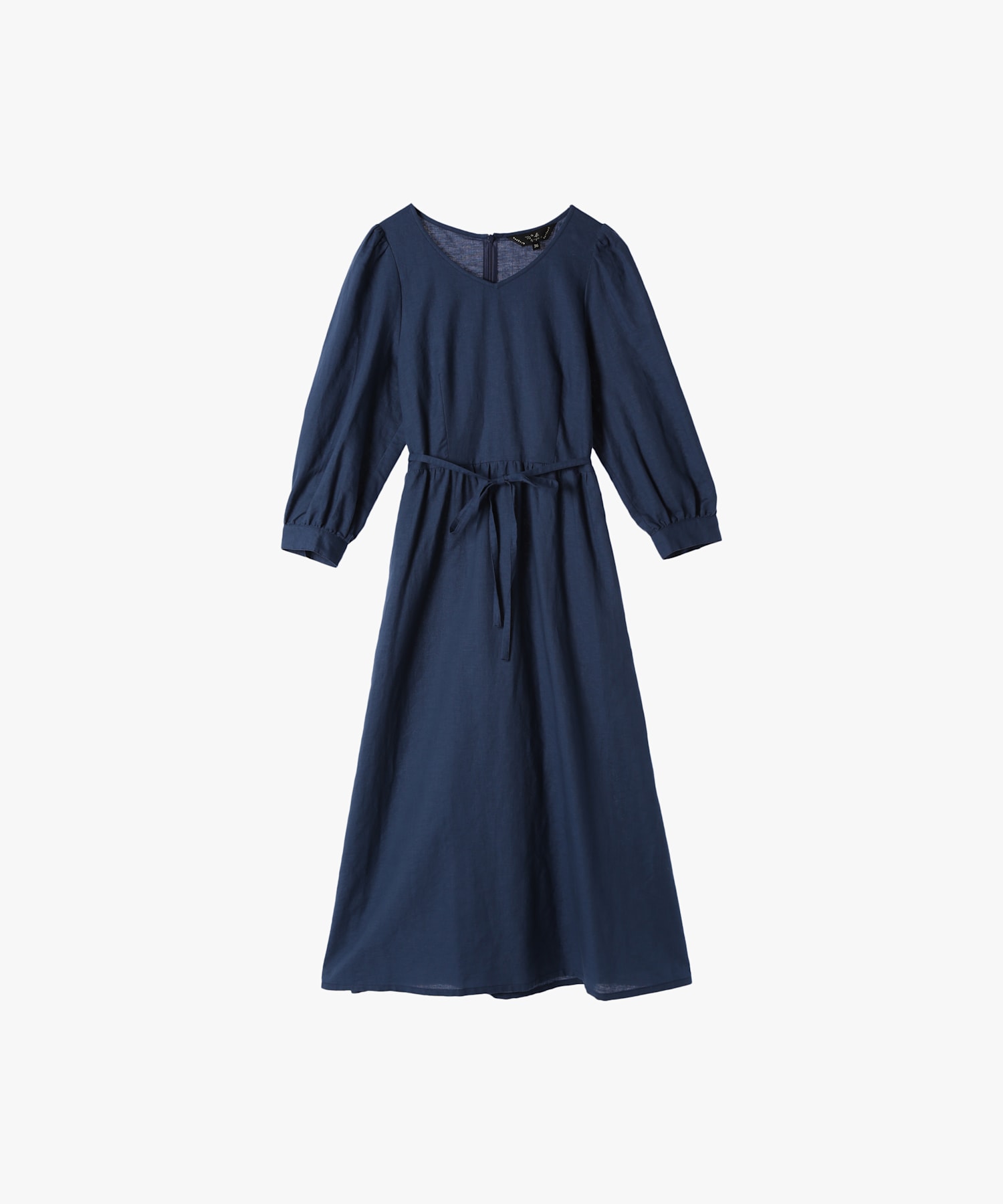 【Outlet】リネンコットンシャーリングドレス