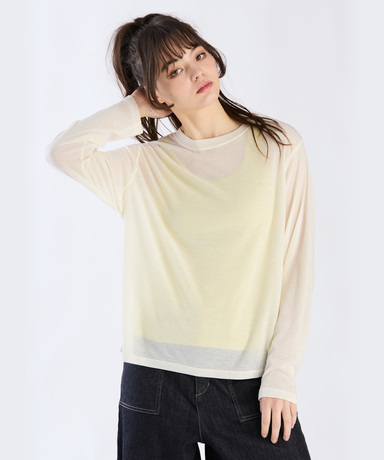 【Outlet】シアーボーイズロングTシャツ