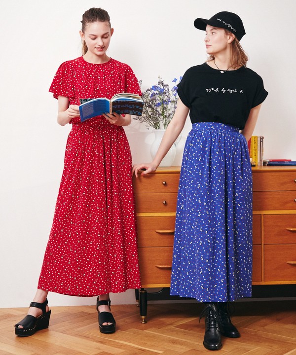 【Outlet】 フラワードットパンツ