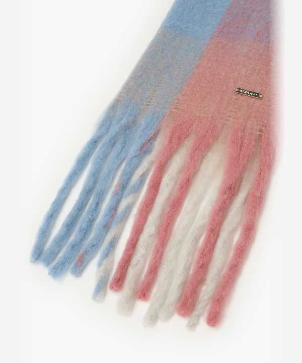 【Outlet】WW81 ECHARPE ブロックチェックストール