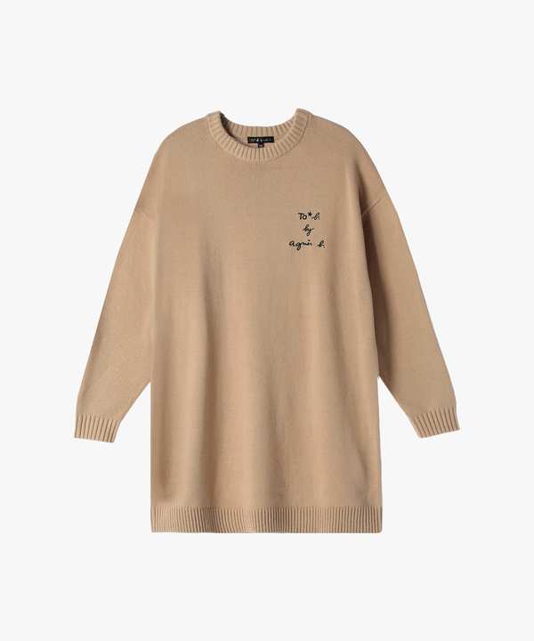 【Outlet】WT68 ROBE スリーレイヤードロゴワンピース