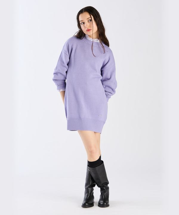 【Outlet】ソフトニットミニワンピース