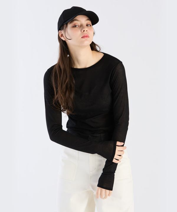 【Outlet】シアーロングTシャツ