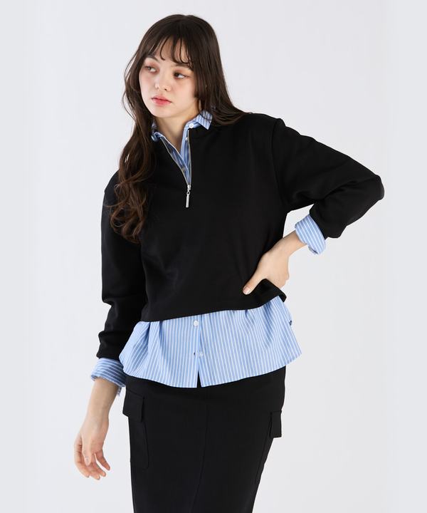 【Outlet】ハーフジッププルオーバー