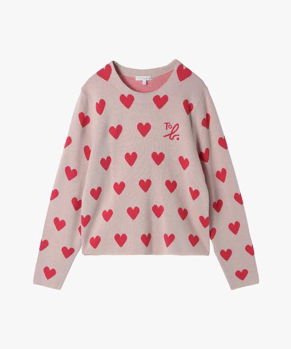 【Outlet】ハートジャガードプルオーバー