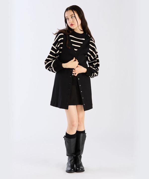 【Outlet】ポンチジャンパードレス