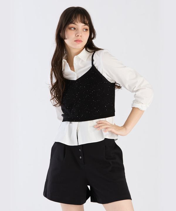 【Outlet】スパングルニットキャミ