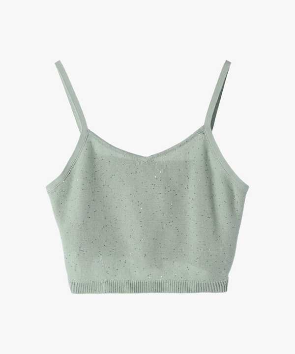 【Outlet】スパングルニットキャミ