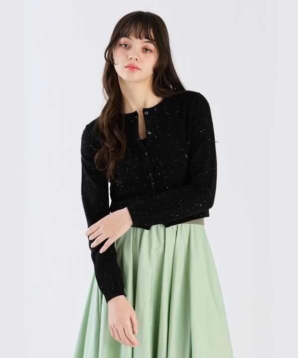 【Outlet】スパングルニットカーディガン