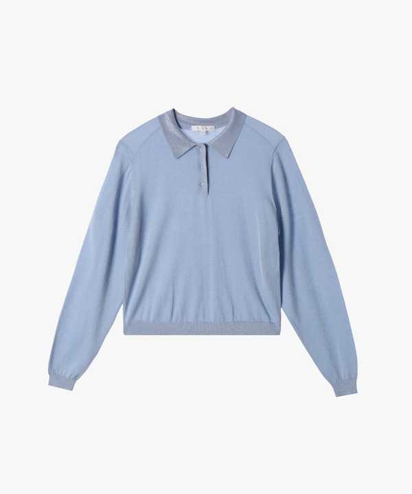 【Outlet】ラメニットポロ