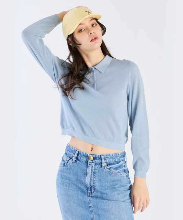 【Outlet】ラメニットポロ