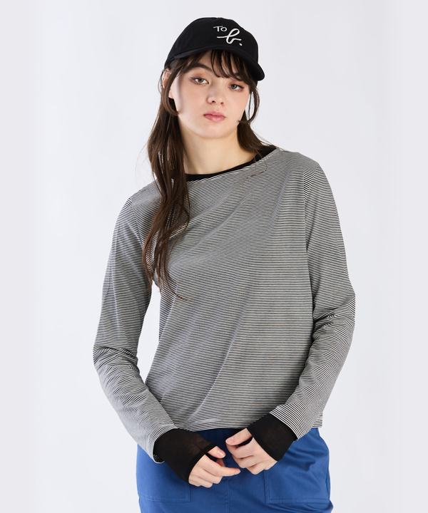 【Outlet】ボーダーロングスリーブTシャツ