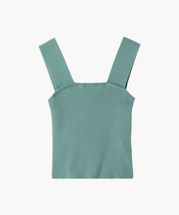 【Outlet】コットンリブタンクトップ