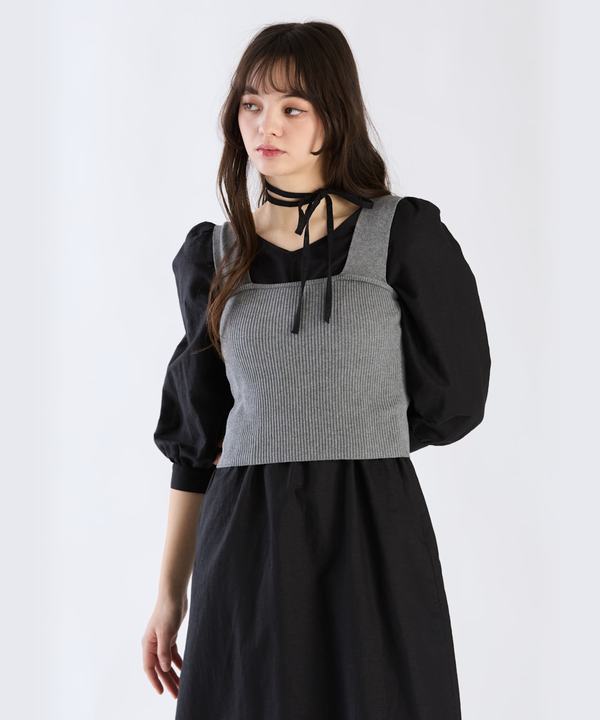 【Outlet】コットンリブタンクトップ