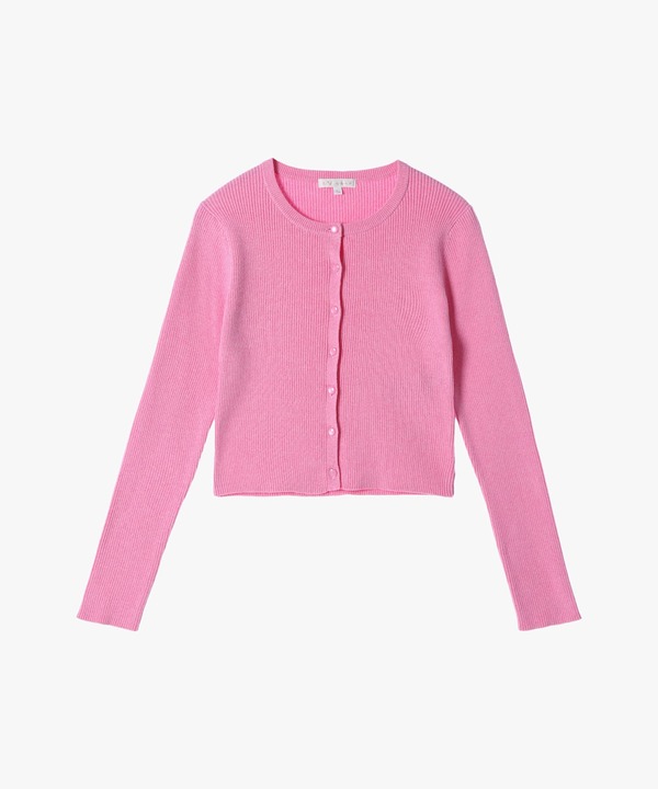 【Outlet】コットンリブカーディガン