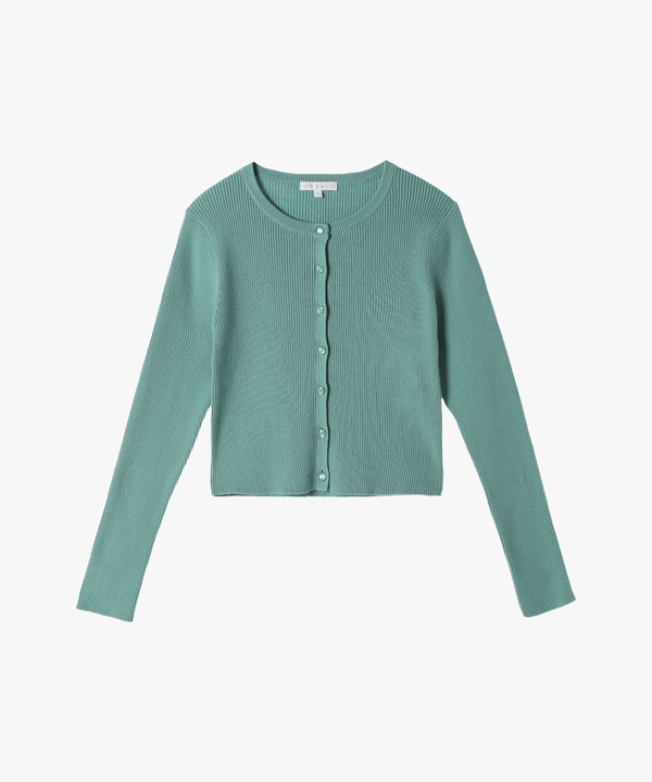 【Outlet】コットンリブカーディガン