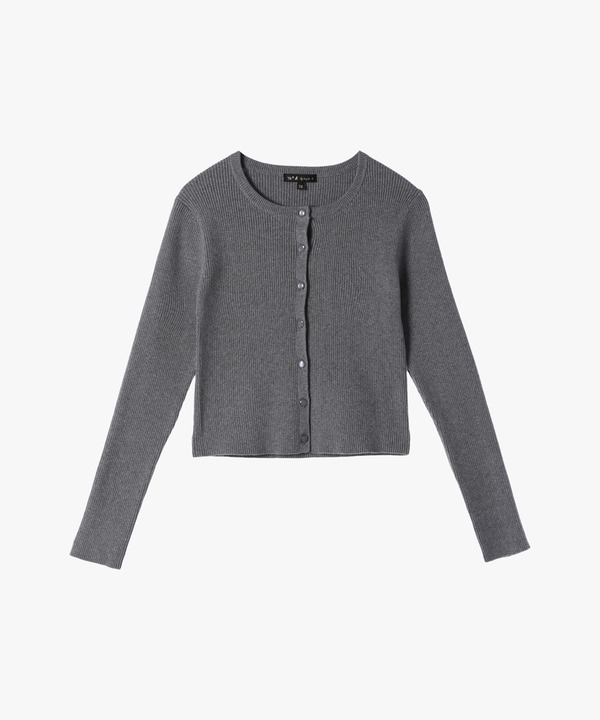 【Outlet】コットンリブカーディガン