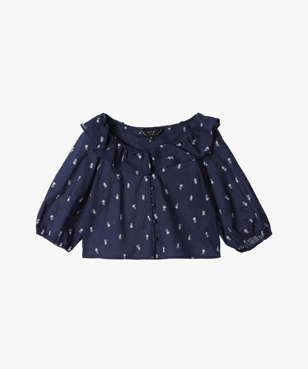 【Outlet】フラワーエンブロイダリーブラウス