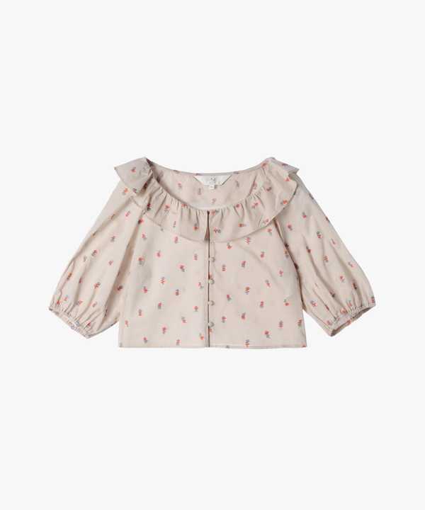 【Outlet】フラワーエンブロイダリーブラウス