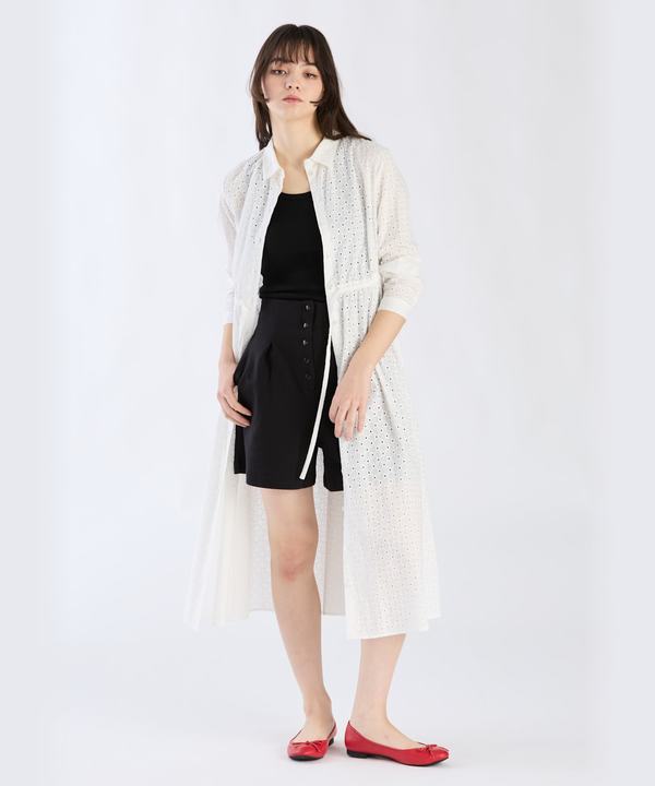 【Outlet】コットンフラワーレースワンピース