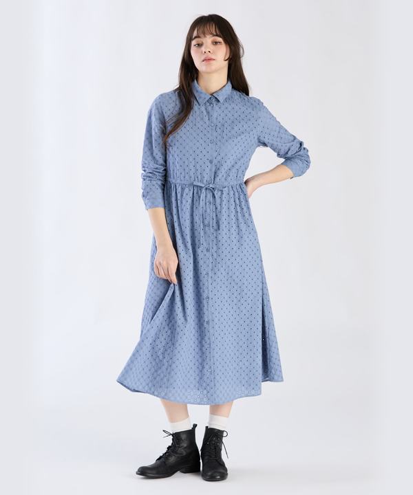 【Outlet】コットンフラワーレースワンピース