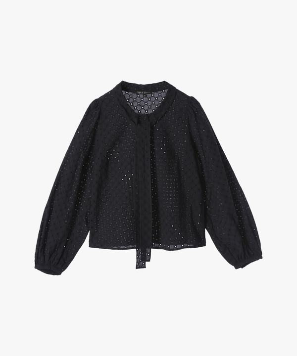 【Outlet】コットンフラワーレースブラウス