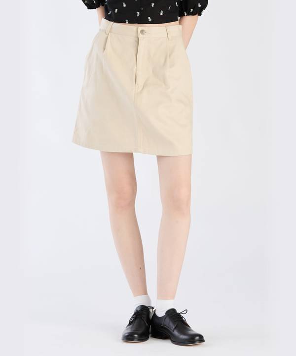 【Outlet】コットンツイルミニスカート