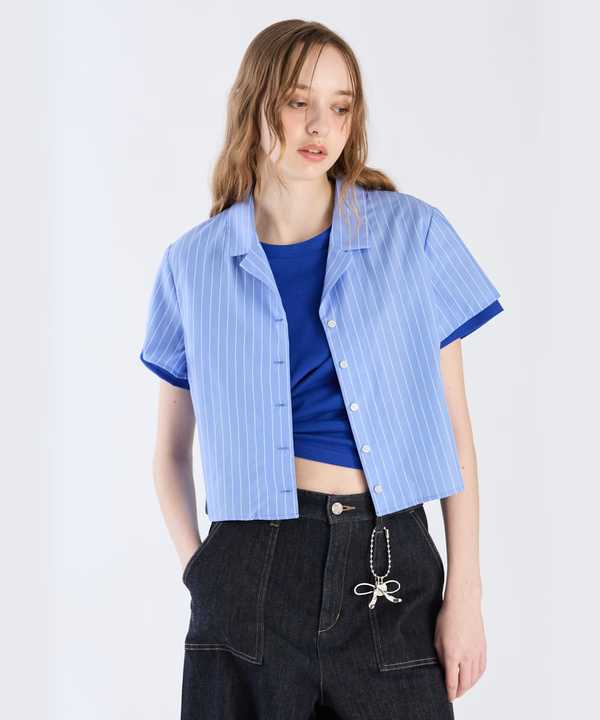 【Outlet】ドビーストライプシャツ