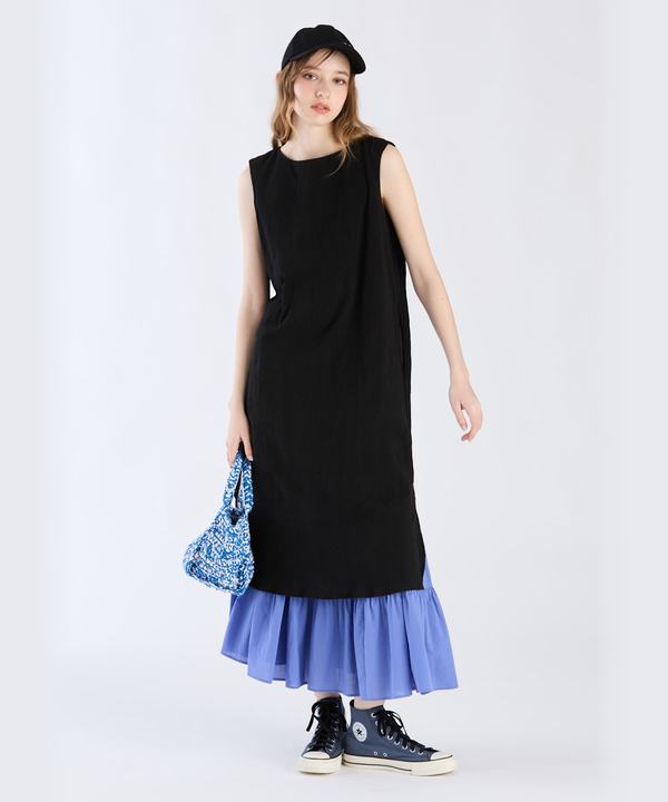 【Outlet】コットンクレープドレス