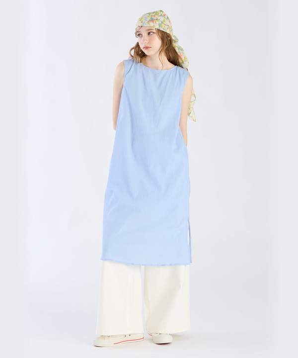【Outlet】コットンクレープドレス