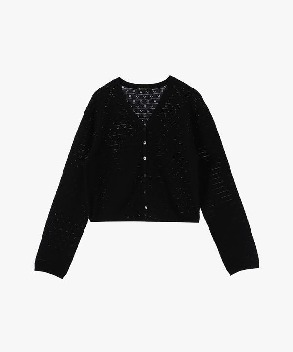 【Outlet】デイジーストライプニットカーディガン