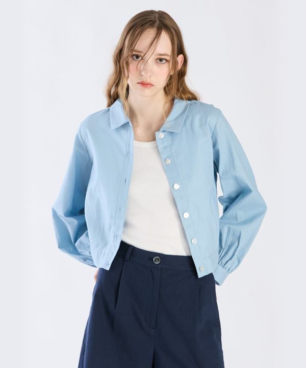 【Outlet】コットンリネンポプリンジャケット