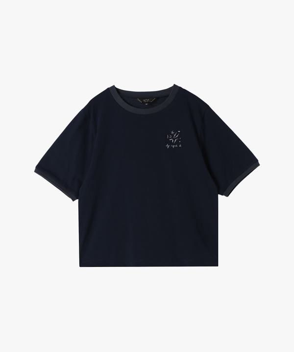【Outlet】エンブロイダリーリンガーTシャツ