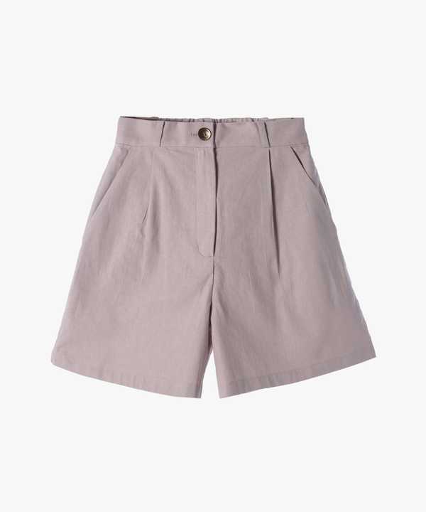 【Outlet】リネンコットンキャンバスショートパンツ