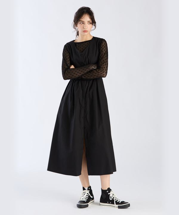 【Outlet】コットンタイプライタードレス