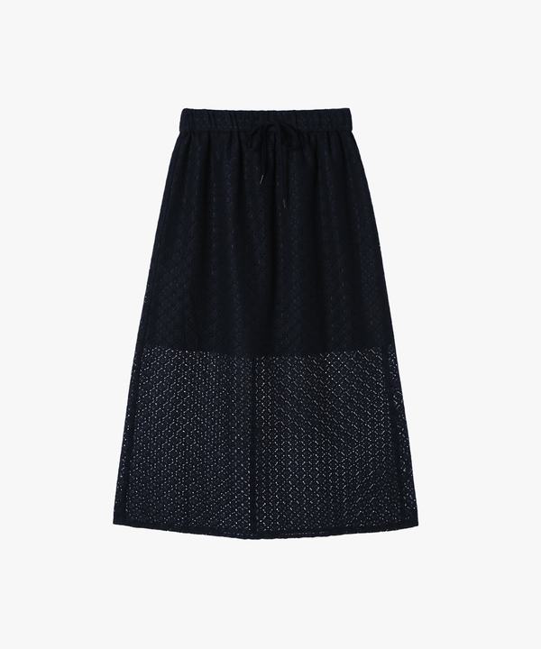 【Outlet】オプティカルレーススカート