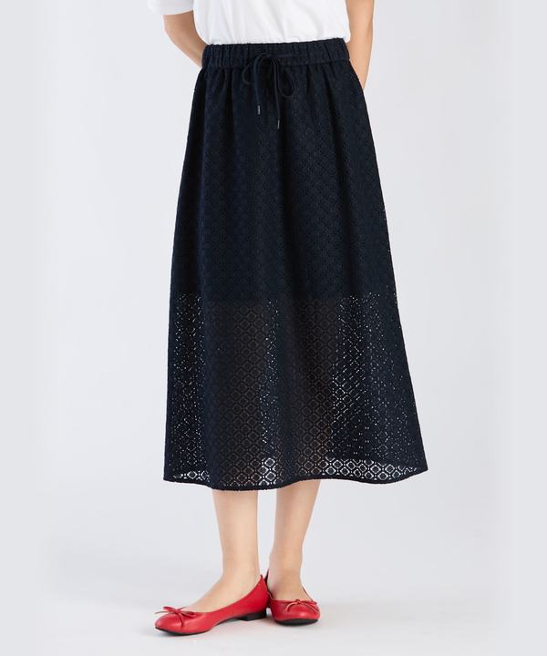 【Outlet】オプティカルレーススカート