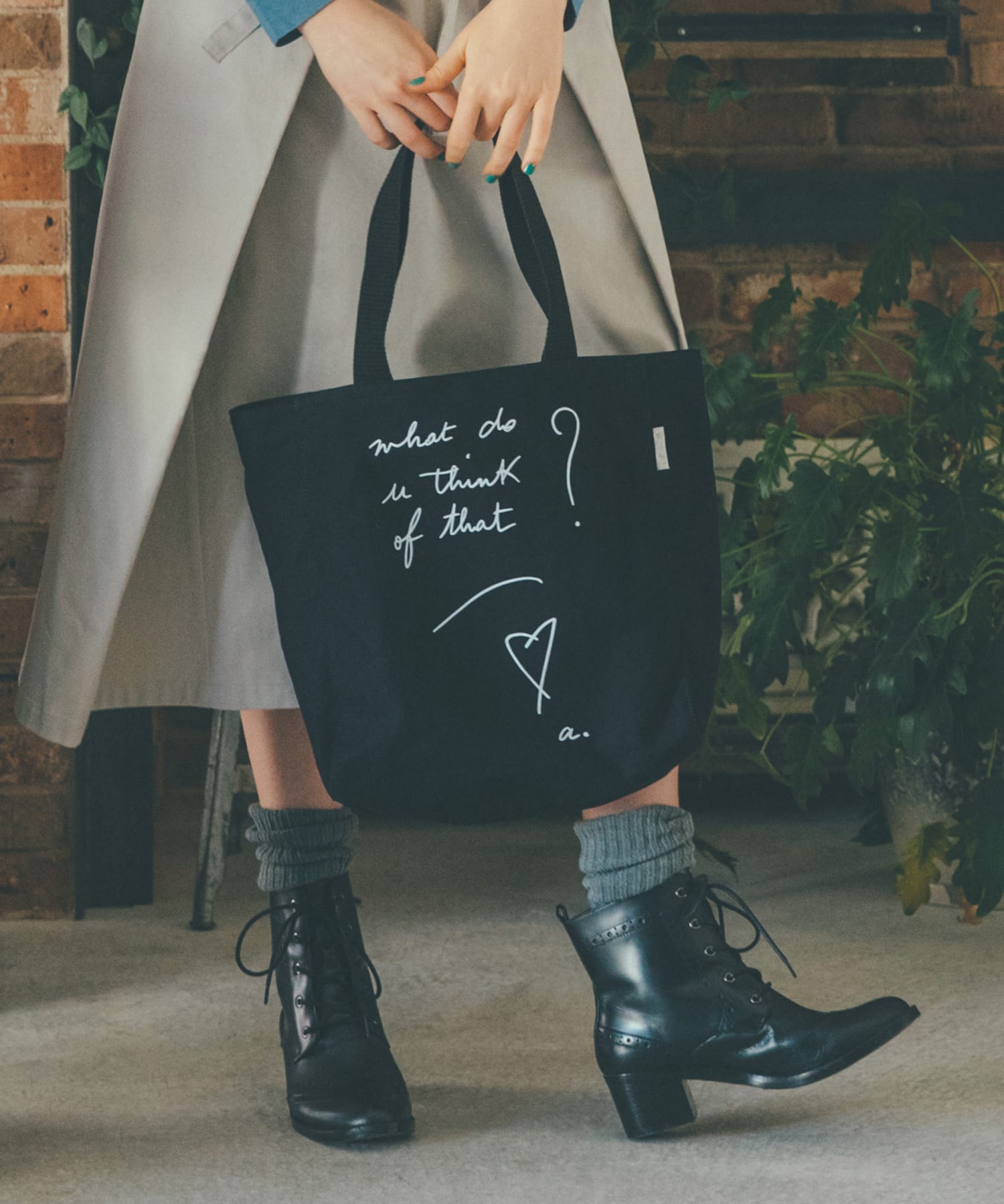 WQ87 SAC メッセージトートバッグ