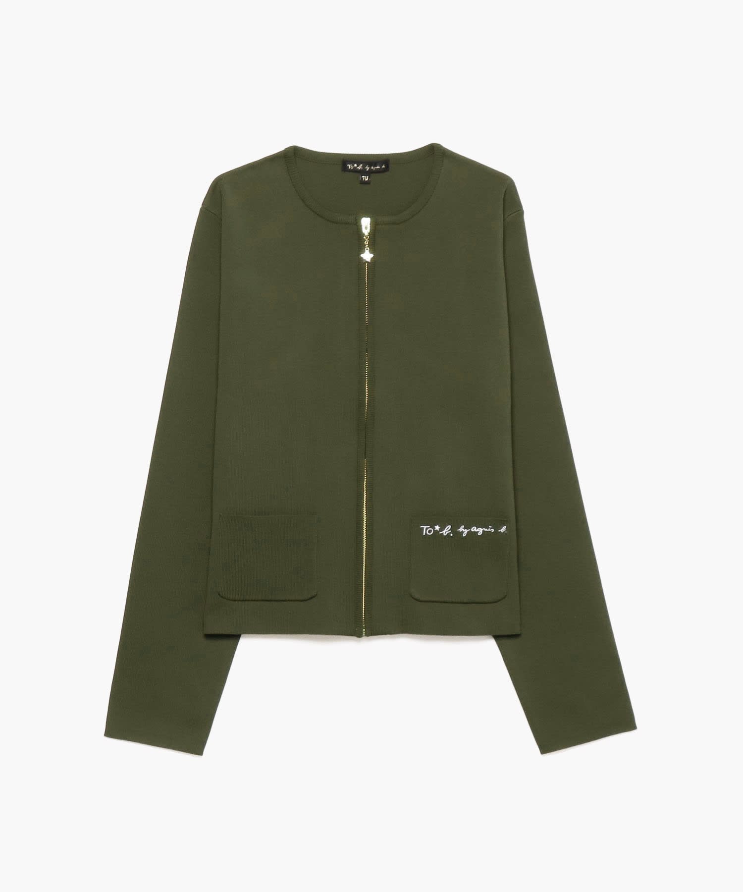WQ58 CARDIGAN ジップアップカーディガン